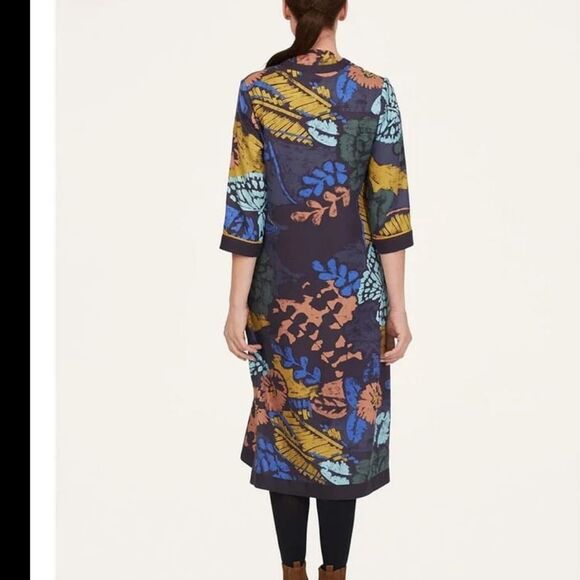 NEW Thought 100% Lyocell Nell Abstract Artsy Butterfly Mdi Dress Size 10 - Picture 9 of 14